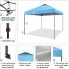imageCROWN SHADES 10x10 Pop Up Canopy Tent  Patented Center Lock One Push Instant Outdoor Canopy Beach Tent with STONGo Bag 8 Stakes ampamp 4 Sand BagsKhaki10x10 Infinite Adjustment