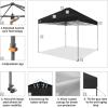 imageCROWN SHADES 10x10 Pop Up Canopy Tent  Patented Center Lock One Push Instant Outdoor Canopy Beach Tent with STONGo Bag 8 Stakes ampamp 4 Sand BagsKhaki10x10 Infinite Adjustment