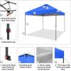 imageCROWN SHADES 10x10 Pop Up Canopy Tent  Patented Center Lock One Push Instant Outdoor Canopy Beach Tent with STONGo Bag 8 Stakes ampamp 4 Sand BagsKhaki10x10 Adjustable