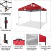 imageCROWN SHADES 10x10 Pop Up Canopy Tent  Patented Center Lock One Push Instant Outdoor Canopy Beach Tent with STONGo Bag 8 Stakes ampamp 4 Sand BagsKhaki10x10 Adjustable