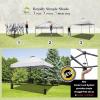 imageCROWN SHADES 10x10 Pop Up Canopy Tent  Patented Center Lock One Push Instant Outdoor Canopy Beach Tent with STONGo Bag 8 Stakes ampamp 4 Sand BagsKhaki10x10 Adjustable