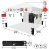 imageCROWN SHADES 10x10 Pop Up Canopy Tent with 1 Comercial Kit Instant Commercial Tent with Patended Centerlock 400D Silver Coated Fabric 1 Sidewall 4quot Wheels StoN Go BagGreyWhite