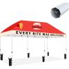 imageCROWN SHADES 10x20 Custom Canopy Tent with Logo Customized Top Backwall ampamp Sidewall  Heavy Duty Commercial Tent