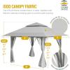 imageCROWN SHADES 13x13 Pop Up Gazebo Canopy Tent Gazebos on Clearance  Outdoor Gazebo for Backyard ampamp Patio Furniture  Carpa Pop Up Tent with Wheeled STONGo Cover Bag GreyGray