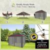imageCROWN SHADES 13x13 Pop Up Gazebo Canopy Tent Gazebos on Clearance  Outdoor Gazebo for Backyard ampamp Patio Furniture  Carpa Pop Up Tent with Wheeled STONGo Cover Bag GreyRed  Grey