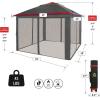 imageCROWN SHADES 13x13 Pop Up Gazebo Canopy Tent Gazebos on Clearance  Outdoor Gazebo for Backyard ampamp Patio Furniture  Carpa Pop Up Tent with Wheeled STONGo Cover Bag GreyRed  Grey