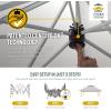 imageCROWN SHADES 13x13 Pop Up Gazebo Canopy Tent Gazebos on Clearance  Outdoor Gazebo for Backyard ampamp Patio Furniture  Carpa Pop Up Tent with Wheeled STONGo Cover Bag GreyGray