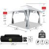 imageCROWN SHADES 13x13 Pop Up Gazebo Canopy Tent Gazebos on Clearance  Outdoor Gazebo for Backyard ampamp Patio Furniture  Carpa Pop Up Tent with Wheeled STONGo Cover Bag GreyWhite