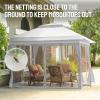 imageCROWN SHADES 13x13 Pop Up Gazebo Canopy Tent Gazebos on Clearance  Outdoor Gazebo for Backyard ampamp Patio Furniture  Carpa Pop Up Tent with Wheeled STONGo Cover Bag GreyWhite