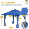 imageCROWN SHADES 13x13 Pop Up Gazebo Canopy Tent Gazebos on Clearance  Outdoor Gazebo for Backyard ampamp Patio Furniture  Carpa Pop Up Tent with Wheeled STONGo Cover Bag GreyBlue