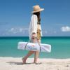 imageCROWN SHADES Beach Cabana 65 x 65 Umbrella Canopy Tent Easy Pop Up  Beach Cabanas for Sand  UPF50 Protection with Sidewall and More Pockets Sky BlueSky Blue