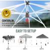 imageCROWN SHADES Pop Up Canopy Tent 8x8 Commercial Canopy Tent with 4quot Wheels 4 Upgraded Weights Patented Centerlock 400D Strength Oxford Fabric StoN Go Bag WhiteGray