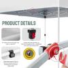 imageCROWN SHADES Pop Up Canopy Tent 8x8 Commercial Canopy Tent with 4quot Wheels 4 Upgraded Weights Patented Centerlock 400D Strength Oxford Fabric StoN Go Bag WhiteWhite