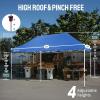 imageCROWN SHADES Pop Up Canopy Tent 8x8 Commercial Canopy Tent with 4quot Wheels 4 Upgraded Weights Patented Centerlock 400D Strength Oxford Fabric StoN Go Bag WhiteBlue