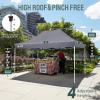 imageCROWN SHADES Pop Up Canopy Tent 8x8 Commercial Canopy Tent with 4quot Wheels 4 Upgraded Weights Patented Centerlock 400D Strength Oxford Fabric StoN Go Bag WhiteGray