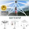 imageCROWN SHADES Pop Up Canopy Tent 8x8 Commercial Canopy Tent with 4quot Wheels 4 Upgraded Weights Patented Centerlock 400D Strength Oxford Fabric StoN Go Bag WhiteWhite