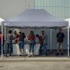 imageCROWN SHADES Pop Up Canopy Tent 8x8 Commercial Canopy Tent with 4quot Wheels 4 Upgraded Weights Patented Centerlock 400D Strength Oxford Fabric StoN Go Bag WhiteGray