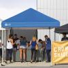 imageCROWN SHADES Pop Up Canopy Tent 8x8 Commercial Canopy Tent with 4quot Wheels 4 Upgraded Weights Patented Centerlock 400D Strength Oxford Fabric StoN Go Bag WhiteBlue