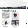 imageCROWN SHADES Pop Up Canopy Tent 8x8 Commercial Canopy Tent with 4quot Wheels 4 Upgraded Weights Patented Centerlock 400D Strength Oxford Fabric StoN Go Bag WhiteWhite