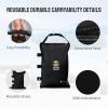 imageCROWN SHADES Sand Bags for Canopy Legs 112 LBS Sandbags for Weight  Sandbags for Canopy Tent Canopy Tent Weights Pop Up Tent Weights  Canopy Weight Bags Blue UnfilledBlack