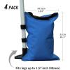imageCROWN SHADES Sand Bags for Canopy Legs 112 LBS Sandbags for Weight  Sandbags for Canopy Tent Canopy Tent Weights Pop Up Tent Weights  Canopy Weight Bags Blue UnfilledBlue