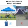 imageCROWN SHADES Sand Bags for Canopy Legs 112 LBS Sandbags for Weight  Sandbags for Canopy Tent Canopy Tent Weights Pop Up Tent Weights  Canopy Weight Bags Blue UnfilledBlue