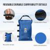 imageCROWN SHADES Sand Bags for Canopy Legs 112 LBS Sandbags for Weight  Sandbags for Canopy Tent Canopy Tent Weights Pop Up Tent Weights  Canopy Weight Bags Blue UnfilledBlue