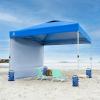 imageCROWN SHADES Sand Bags for Canopy Legs 112 LBS Sandbags for Weight  Sandbags for Canopy Tent Canopy Tent Weights Pop Up Tent Weights  Canopy Weight Bags Blue UnfilledBlue