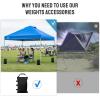 imageCROWN SHADES Sand Bags for Canopy Legs 112 LBS Sandbags for Weight  Sandbags for Canopy Tent Canopy Tent Weights Pop Up Tent Weights  Canopy Weight Bags Blue UnfilledBlue