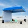 imageCROWN SHADES Sand Bags for Canopy Legs 112 LBS Sandbags for Weight  Sandbags for Canopy Tent Canopy Tent Weights Pop Up Tent Weights  Canopy Weight Bags Blue UnfilledBlack