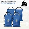 imageCROWN SHADES Sand Bags for Canopy Legs 112 LBS Sandbags for Weight  Sandbags for Canopy Tent Canopy Tent Weights Pop Up Tent Weights  Canopy Weight Bags Blue UnfilledBlue