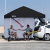 imageCROWN SHADES SunWall Silver Coated for 10x10 Pop up Canopy Tent with Targets 1 Pack Sidewall Only with Silver Coating 1 Pack BlackBlack