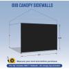 imageCROWN SHADES SunWall Silver Coated for 10x10 Pop up Canopy Tent with Targets 1 Pack Sidewall Only with Silver Coating 1 Pack BlackBlack