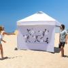 imageCROWN SHADES SunWall Silver Coated for 10x10 Pop up Canopy Tent with Targets 1 Pack Sidewall Only with Silver Coating 1 Pack BlackBlack White