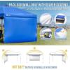imageCROWN SHADES SunWall Silver Coated for 10x10 Pop up Canopy Tent with Targets 1 Pack Sidewall Only with Silver Coating 1 Pack BlackBlue