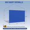imageCROWN SHADES SunWall Silver Coated for 10x10 Pop up Canopy Tent with Targets 1 Pack Sidewall Only with Silver Coating 1 Pack BlackBlue