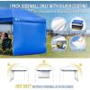 imageCROWN SHADES SunWall Silver Coated for 10x10 Pop up Canopy Tent with Targets 1 Pack Sidewall Only with Silver Coating 1 Pack BlackBlue