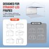 imageCROWN SHADES SunWall Silver Coated for 10x10 Pop up Canopy Tent with Targets 1 Pack Sidewall Only with Silver Coating 1 Pack BlackBlue