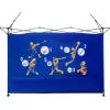 imageCROWN SHADES SunWall Silver Coated for 10x10 Pop up Canopy Tent with Targets 1 Pack Sidewall Only with Silver Coating 1 Pack BlackBlue Orange