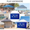 imageCROWN SHADES SunWall Silver Coated for 10x10 Pop up Canopy Tent with Targets 1 Pack Sidewall Only with Silver Coating 1 Pack BlackBlue Orange