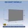 imageCROWN SHADES SunWall Silver Coated for 10x10 Pop up Canopy Tent with Targets 1 Pack Sidewall Only with Silver Coating 1 Pack BlackGray