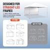 imageCROWN SHADES SunWall Silver Coated for 10x10 Pop up Canopy Tent with Targets 1 Pack Sidewall Only with Silver Coating 1 Pack BlackGray