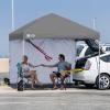 imageCROWN SHADES SunWall Silver Coated for 10x10 Pop up Canopy Tent with Targets 1 Pack Sidewall Only with Silver Coating 1 Pack BlackGray