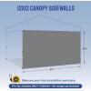 imageCROWN SHADES SunWall Silver Coated for 10x10 Pop up Canopy Tent with Targets 1 Pack Sidewall Only with Silver Coating 1 Pack BlackGray