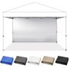 imageCROWN SHADES SunWall Silver Coated for 10x10 Pop up Canopy Tent with Targets 1 Pack Sidewall Only with Silver Coating 1 Pack BlackGray