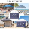 imageCROWN SHADES SunWall Silver Coated for 10x10 Pop up Canopy Tent with Targets 1 Pack Sidewall Only with Silver Coating 1 Pack BlackGrey White