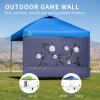 imageCROWN SHADES SunWall Silver Coated for 10x10 Pop up Canopy Tent with Targets 1 Pack Sidewall Only with Silver Coating 1 Pack BlackGrey White