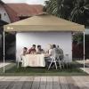 imageCROWN SHADES SunWall Silver Coated for 10x10 Pop up Canopy Tent with Targets 1 Pack Sidewall Only with Silver Coating 1 Pack BlackKhaki