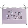 imageCROWN SHADES SunWall Silver Coated for 10x10 Pop up Canopy Tent with Targets 1 Pack Sidewall Only with Silver Coating 1 Pack BlackKhaki Black