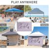 imageCROWN SHADES SunWall Silver Coated for 10x10 Pop up Canopy Tent with Targets 1 Pack Sidewall Only with Silver Coating 1 Pack BlackKhaki Black